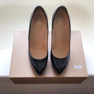 Christian Louboutin Black Patent Rolando